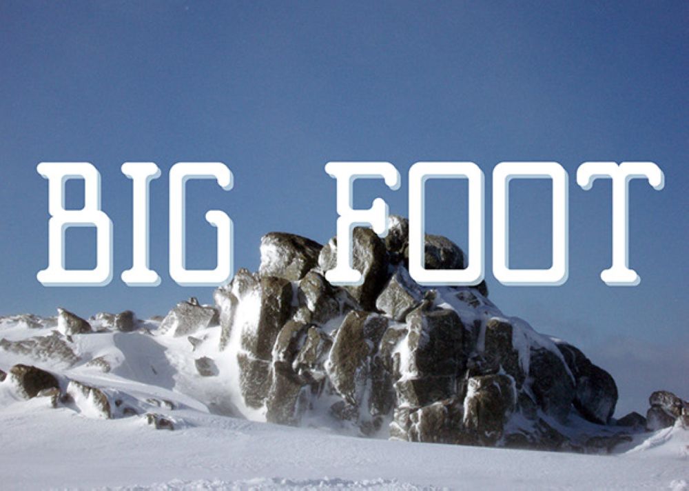 免费字体下载！一款极具创意独特的英文字体：Big Foot