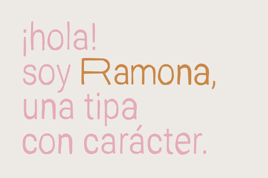 免费字体下载！一款亲切热情的手工质感英文字体：Ramona
