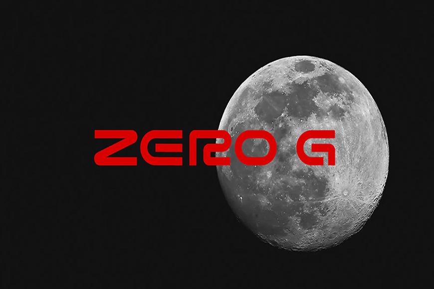 免费字体下载!一款笔画简明未来感十足的英文字体:Zero G