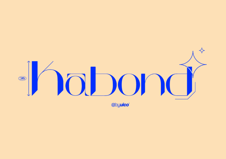 免费字体下载!一款风格独特反差明显的英文字体—Kabond