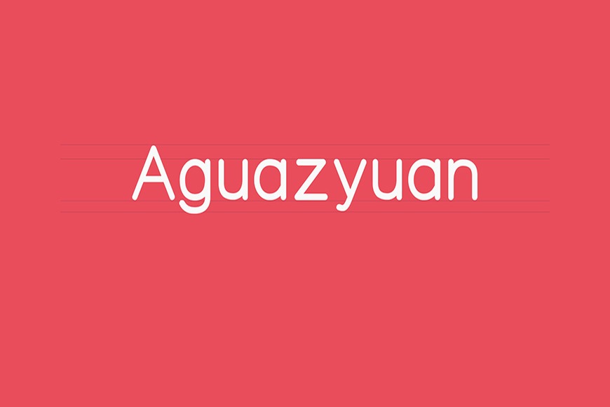 免费字体下载!一款方正圆润规则统一的英文字体—阿瓜准圆体 Aguazyuan