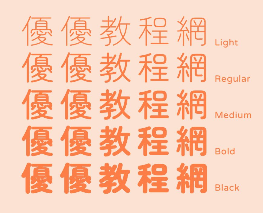 免费字体下载!一款圆润可爱柔软亲切的中文字体—Zen圆体(Zen Maru Gothic)