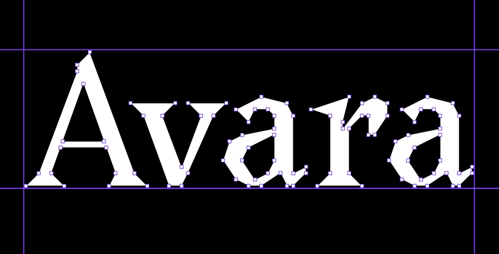 Avara!一款尖锐锋利的免费可商用英文字体