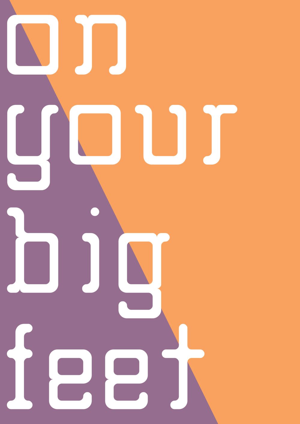 免费字体下载！一款极具创意独特的英文字体：Big Foot