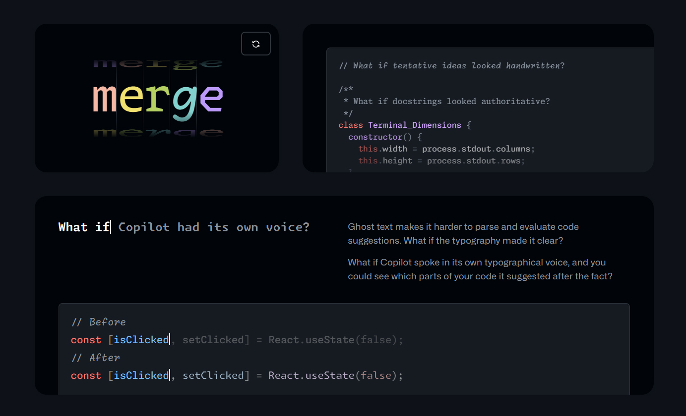 Monaspace！GitHub推出的3轴可变开源英文字体家族