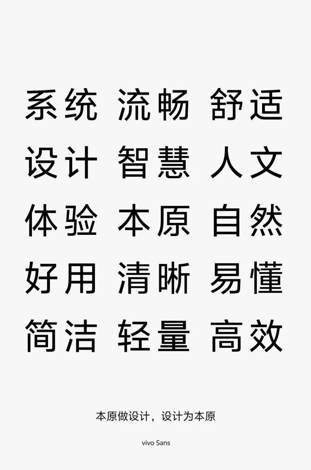 vivo Sans!一款vivo推出的品牌定制免费可商用中文字体