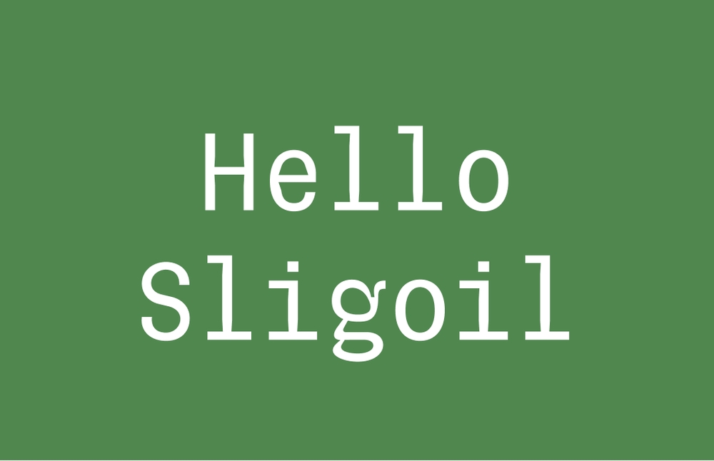 sligoil !一款醒目有趣的免费可商用等宽英文字体