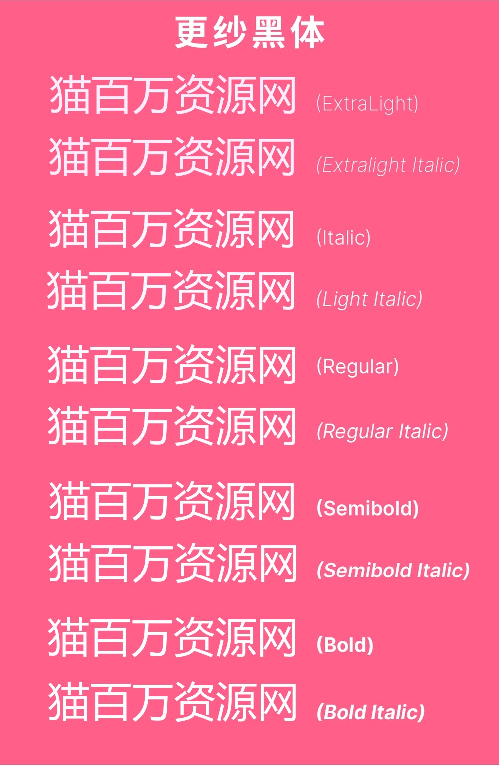 更纱黑体!一款专门为代码编辑优化的免费商用中文字体