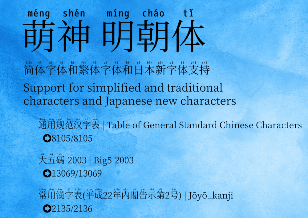 免费字体下载!一款用于学习和普及中文的拼音字体:萌神拼音体