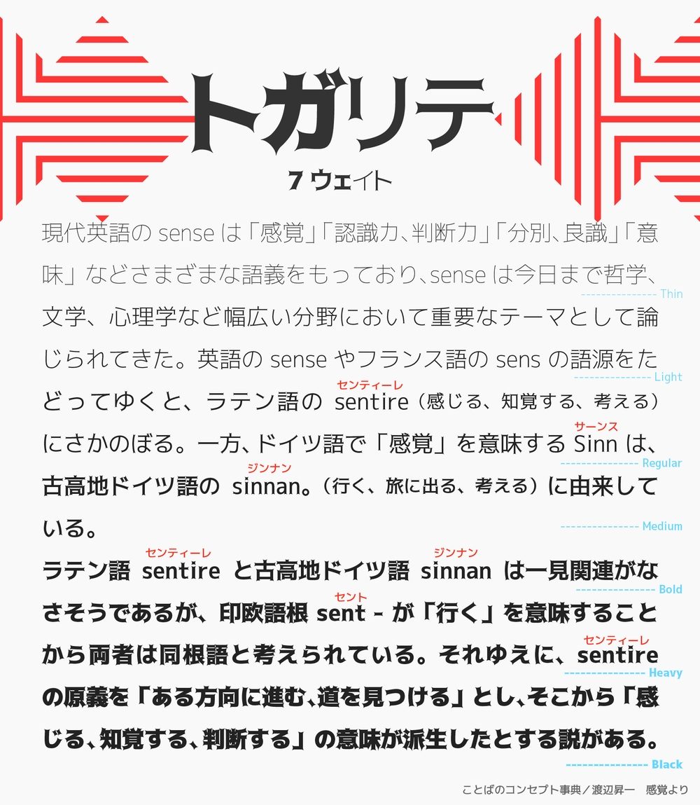 托加里特体!一款充满魔幻魅力的免费可商用日系字体下载