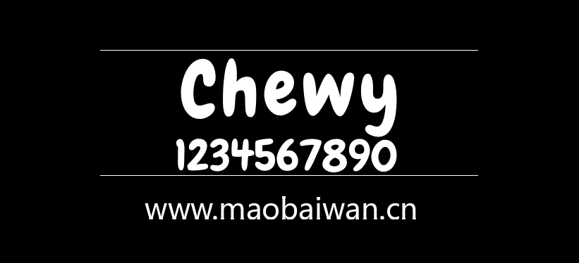 Chewy 字体展示