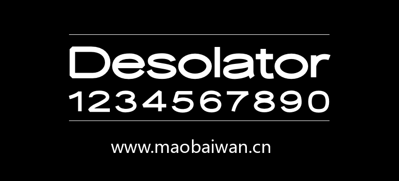 Desolator 字体展示