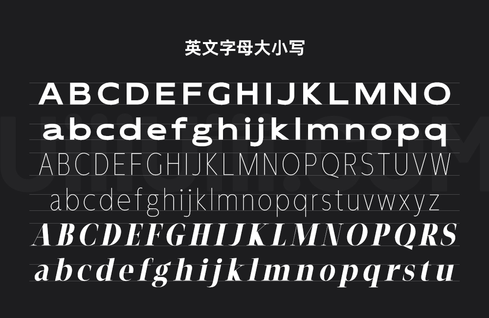 阿里妈妈灵动体！一款四轴可变的免费商用英文字体