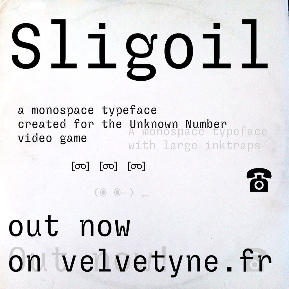 sligoil !一款醒目有趣的免费可商用等宽英文字体