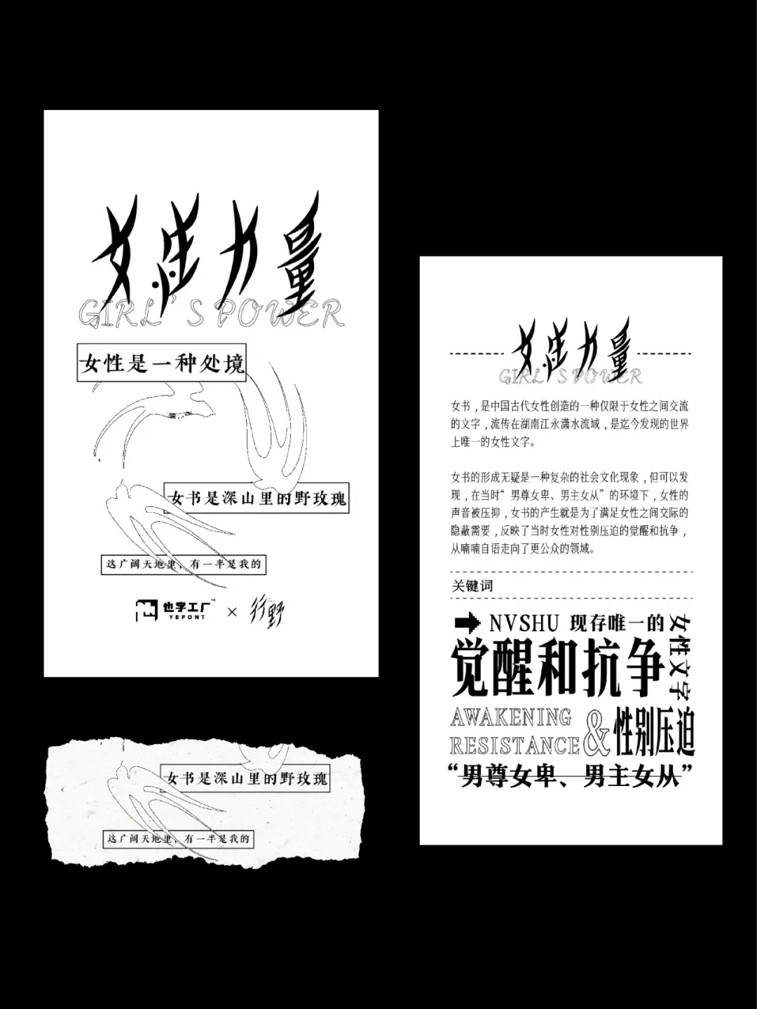 也字工厂柳叶体 字体案例 11