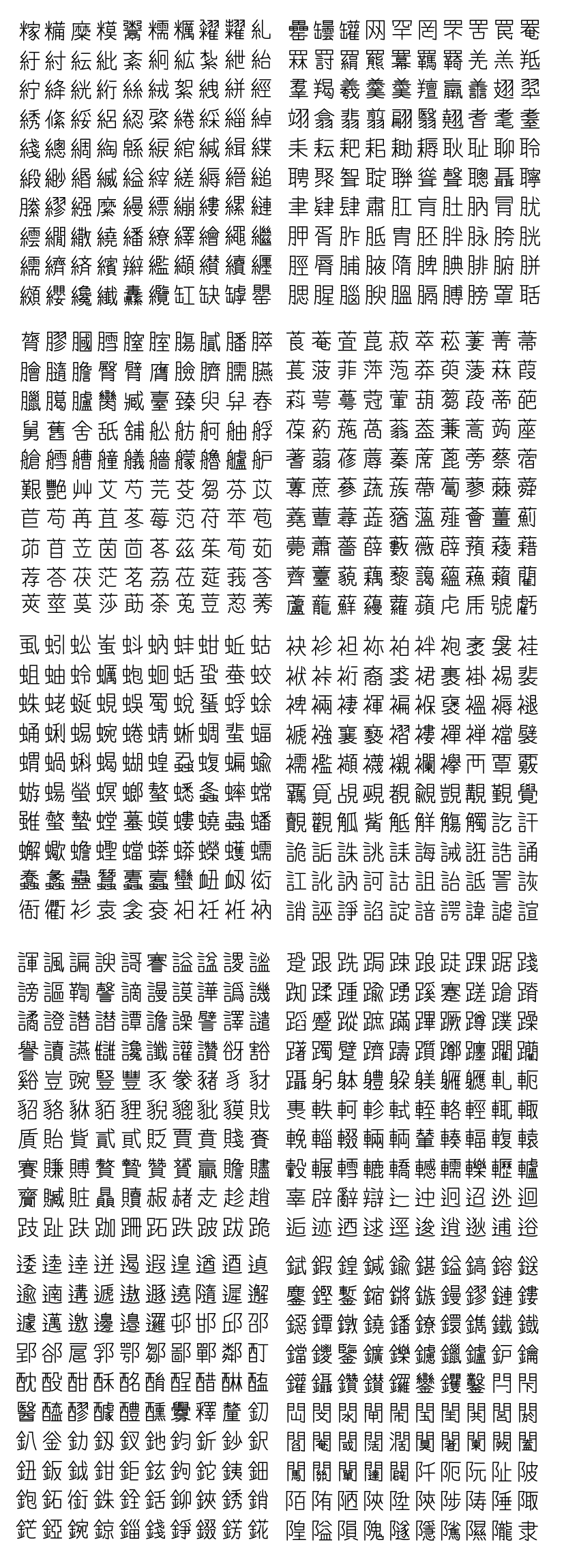 Yomogi手写体 字体特点