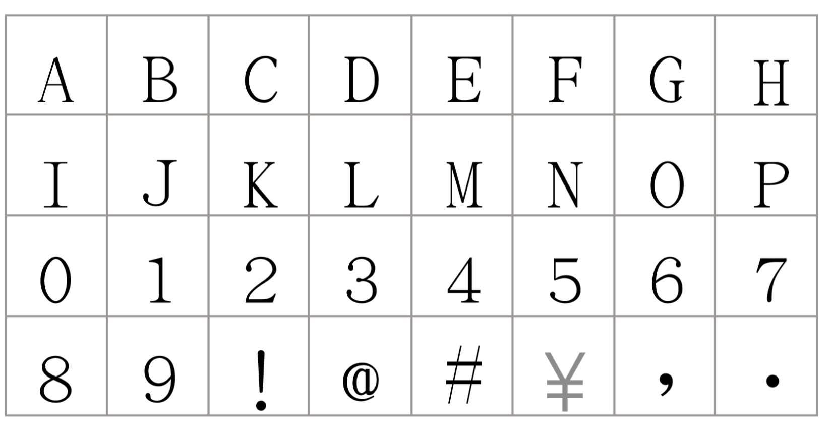 文鼎PL细上海宋 字体特点