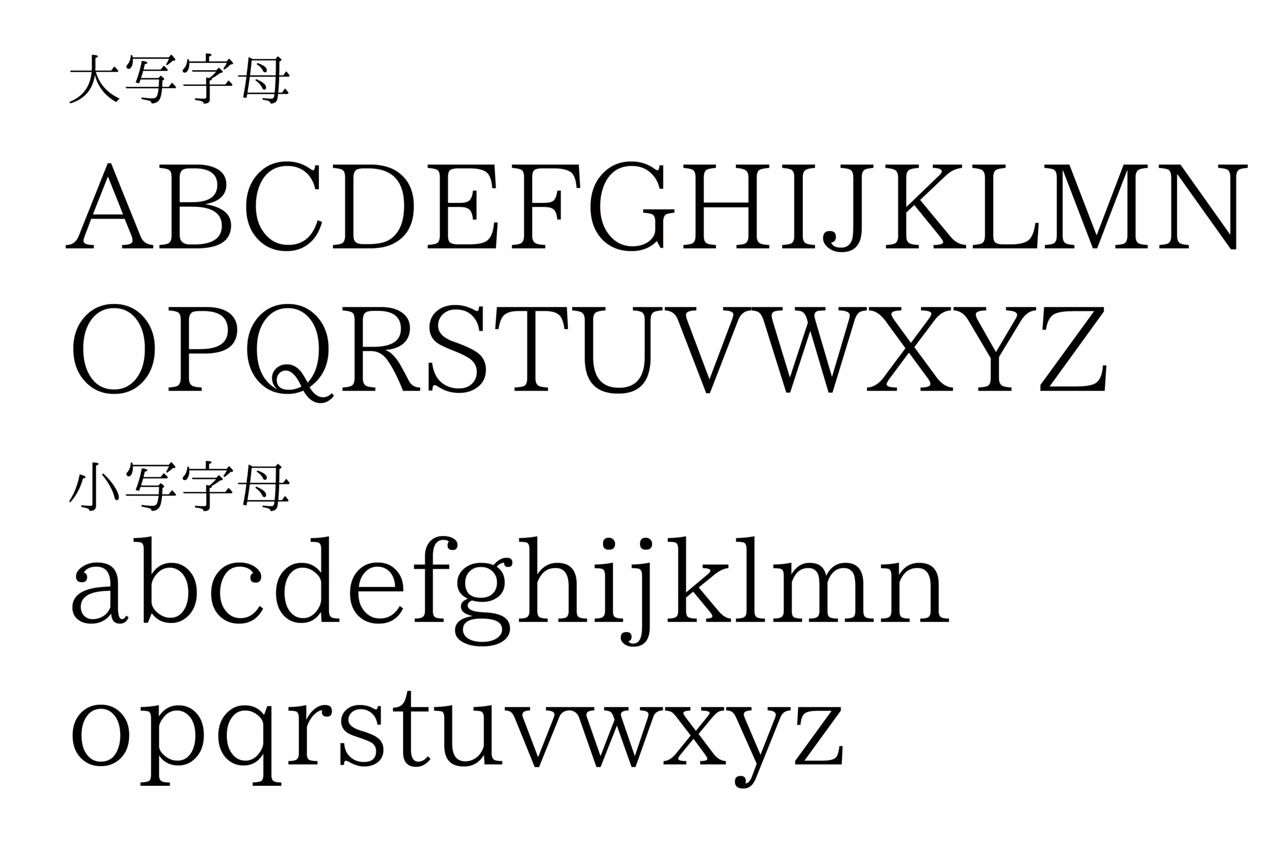 晴空明朝 字体特点