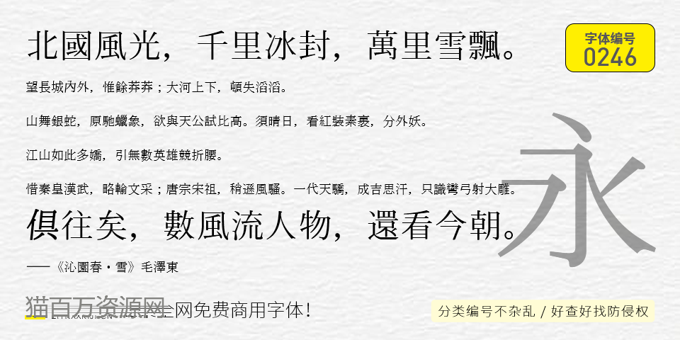 T明朝 GT01 字体特点