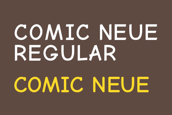 Comic Neue 字体特点
