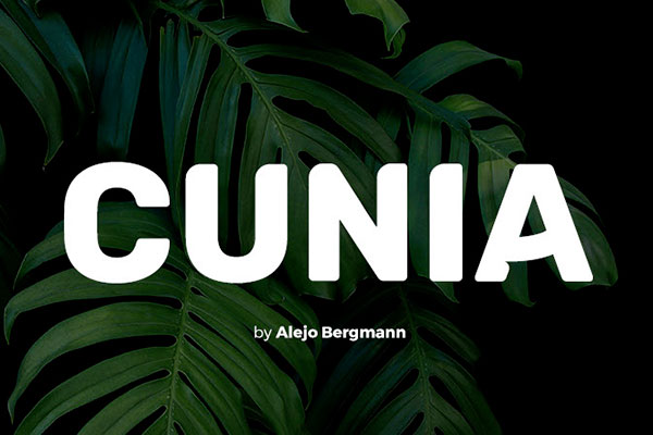 Cunia 字体特点