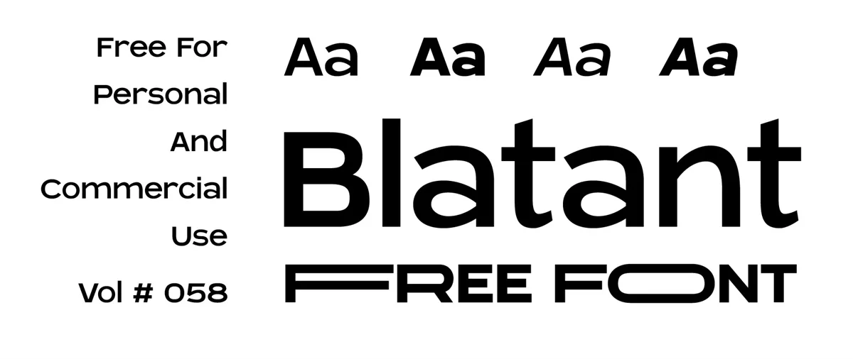 Blatant 字体案例 1