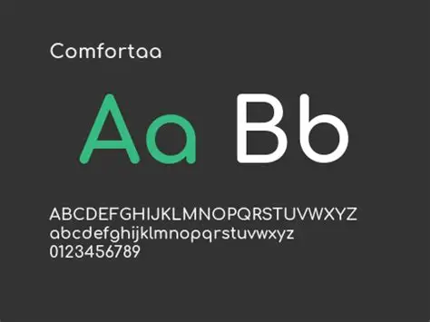 Comfortaa 字体案例 1