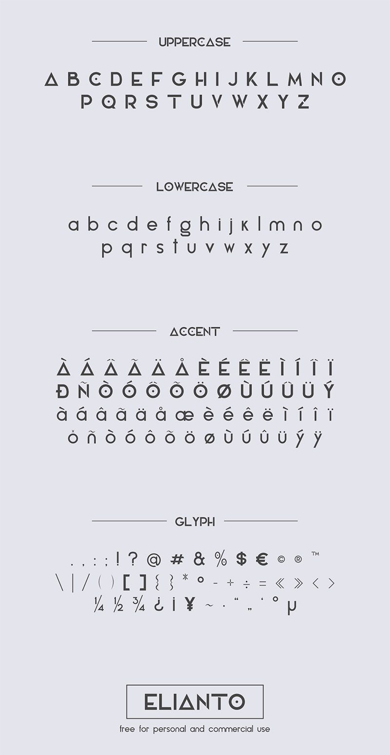 Elianto 字体案例 1