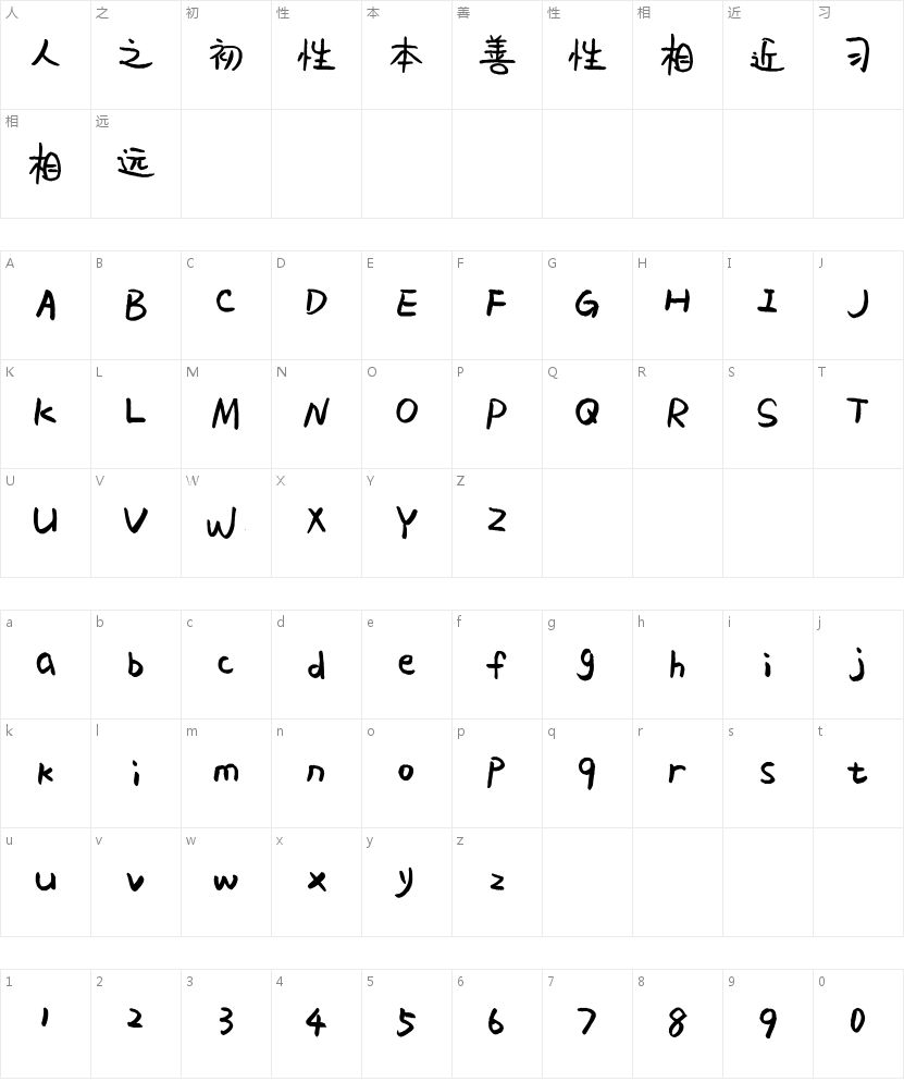 平方萌萌哒 字体案例 4