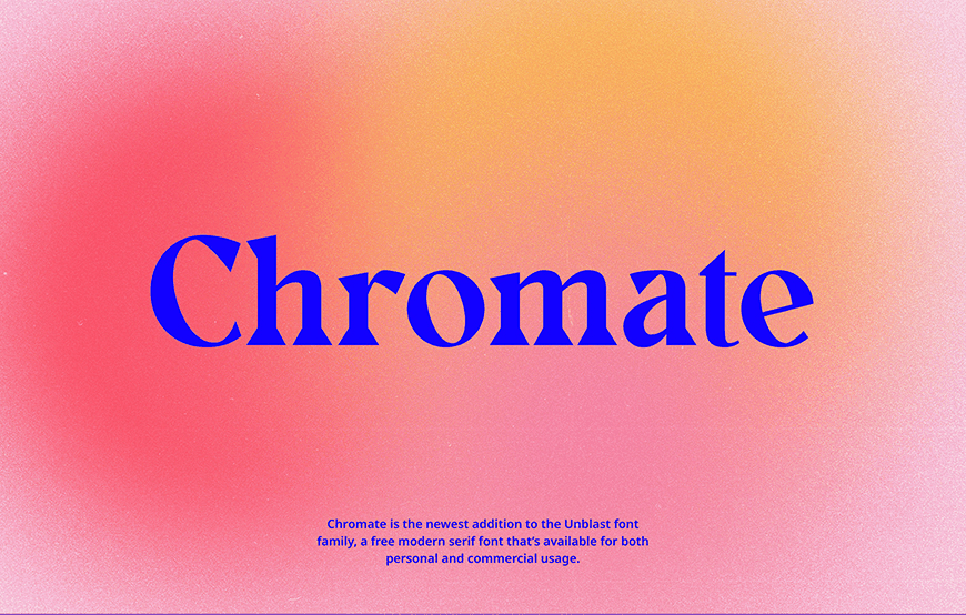 Chromate 字体案例 4