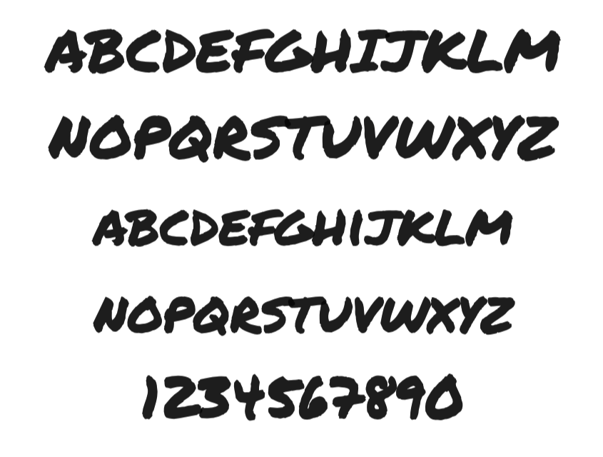 Permanent Marker字体效果预览