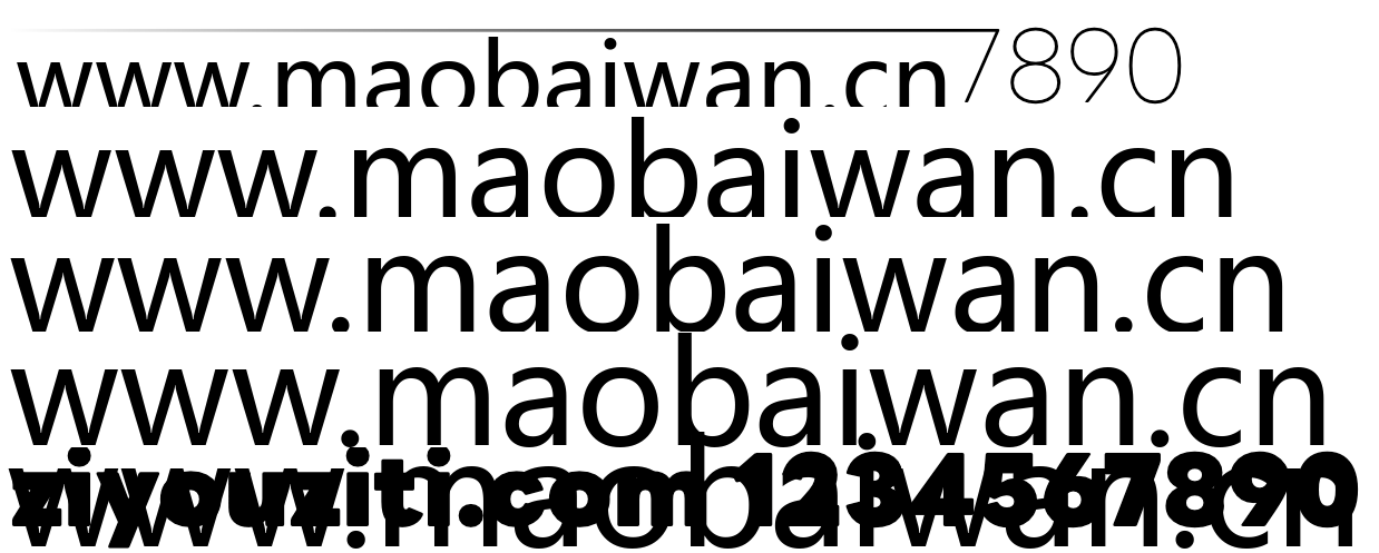 LINE Seed Sans EN字体效果预览