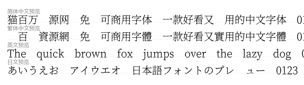 幻ノにじみ明朝 预览